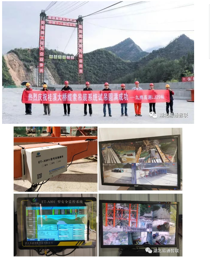 易通智聯(lián)助力九綿高速—溝家灣大橋、桂溪大橋等纜索吊安全監(jiān)控管理系統(tǒng)項(xiàng)目